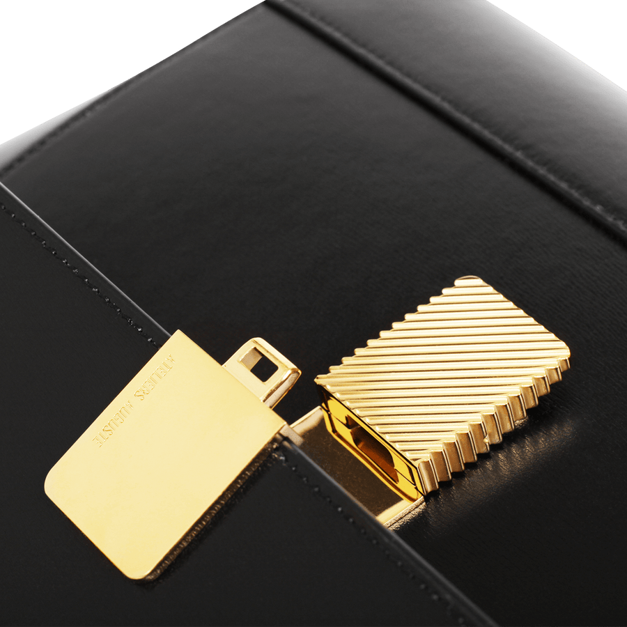 Mini Marly Gold Edition - Cuir Box Noir Ateliers Auguste