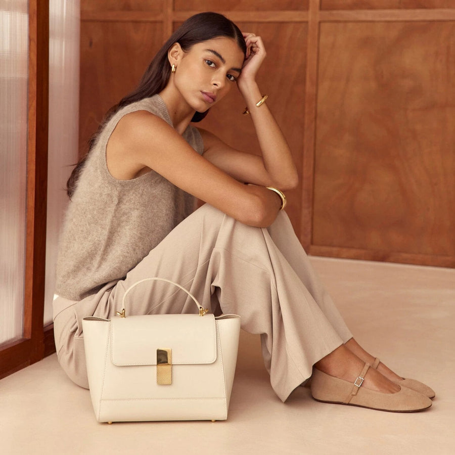 Marly Gold Edition - Cuir Box Blanc Cassé Ateliers Auguste