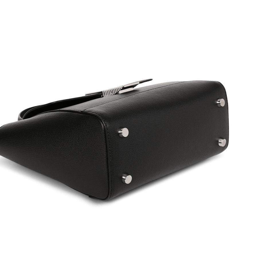 Mini Marly Silver Edition - Cuir Grainé Noir Ateliers Auguste
