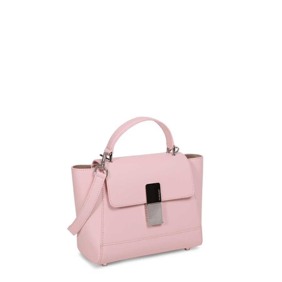 Mini Marly Silver Edition - Cuir Box Rose Pâle Ateliers Auguste