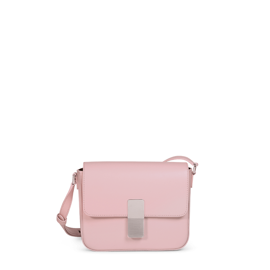 Mini Monceau Silver Edition - Cuir Box Rose Pâle Ateliers Auguste