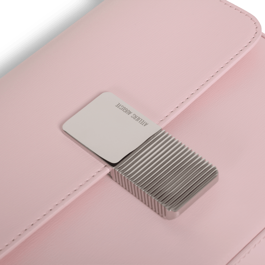 Monceau Silver Edition - Cuir Box Rose Pâle Ateliers Auguste