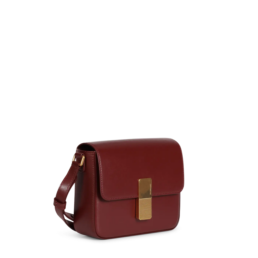 Mini Monceau Gold Edition - Cuir Box Bordeaux Ateliers Auguste