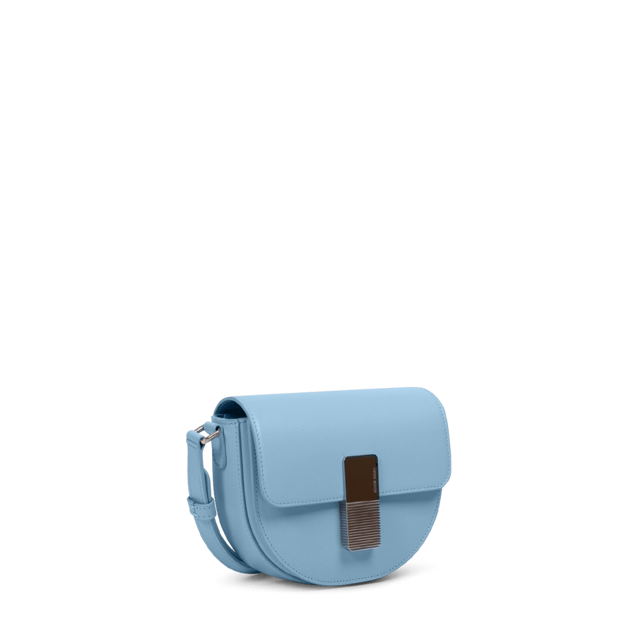 Mini Sully Silver Edition - Cuir Box Bleu Clair Ateliers Auguste