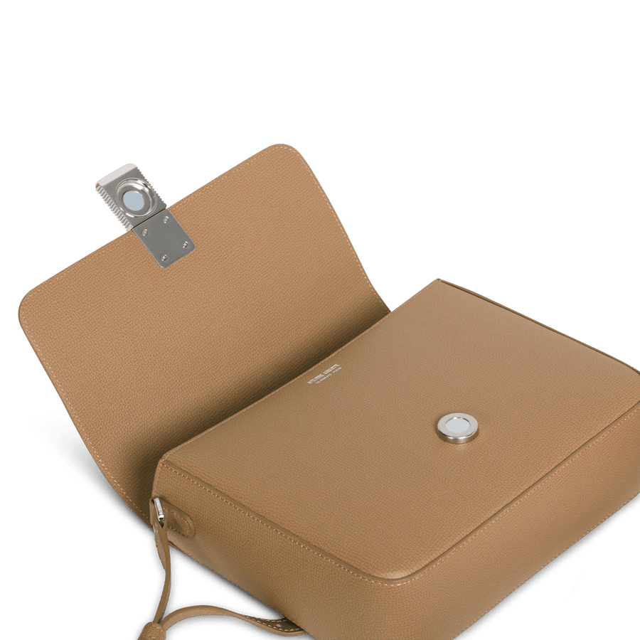 Monceau Silver Edition - Cuir Grainé Cappuccino Ateliers Auguste