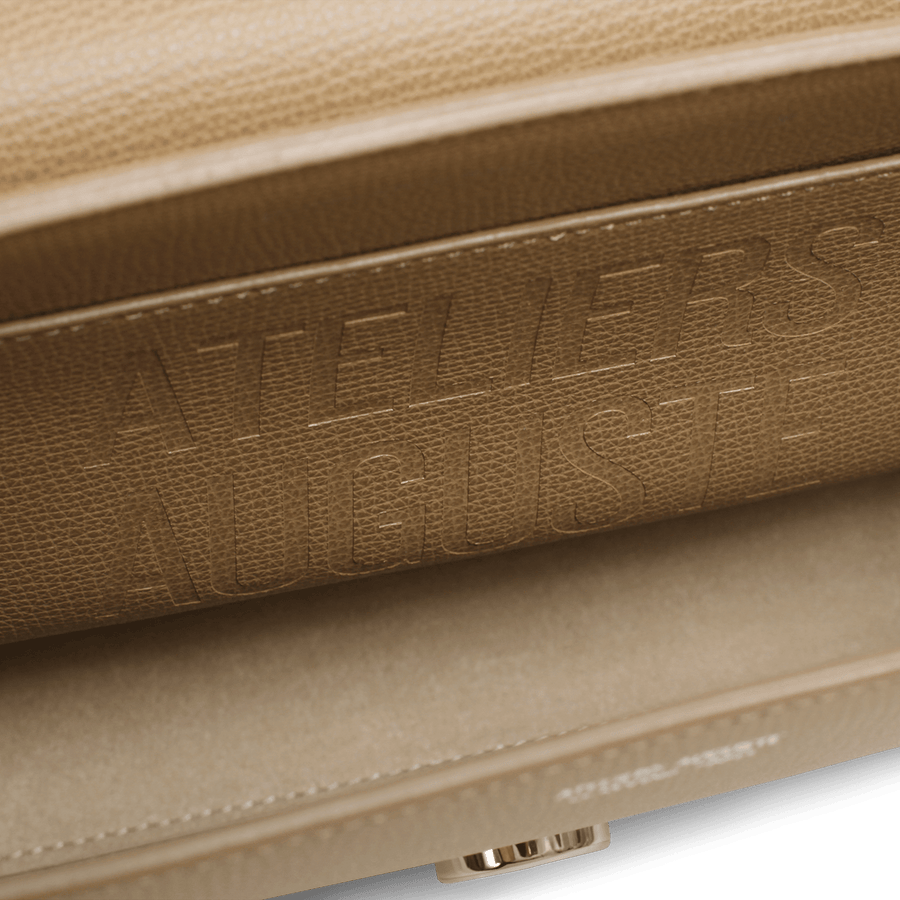 Monceau Silver Edition - Cuir Grainé Cappuccino Ateliers Auguste