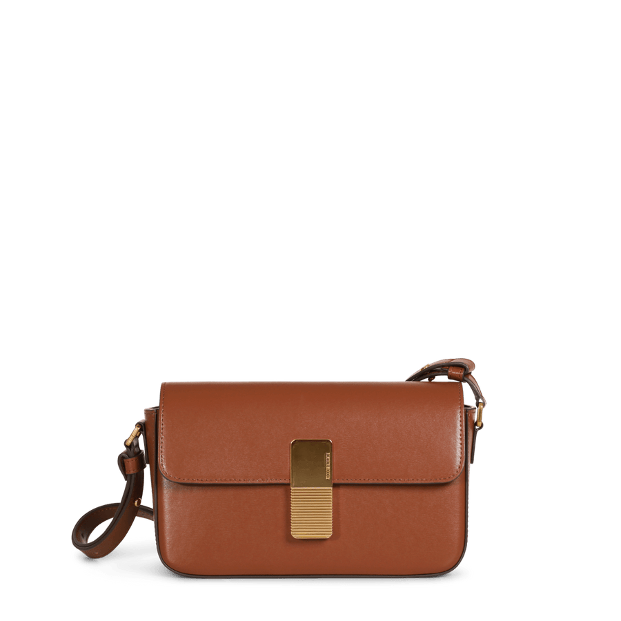 Monceau Baguette Gold Edition - Cuir Box Camel Ateliers Auguste