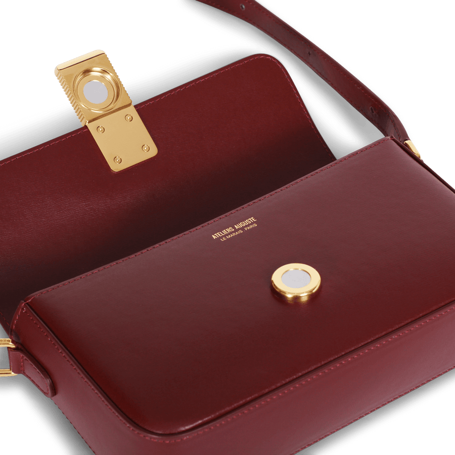 Monceau Baguette Gold Edition - Cuir Box Bordeaux Ateliers Auguste